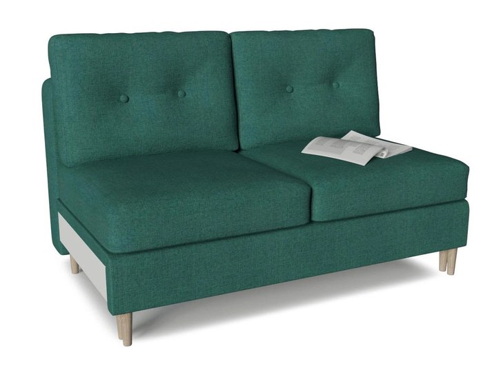 Модуль диван-кровати двухместный Белфаст зеленого цвета