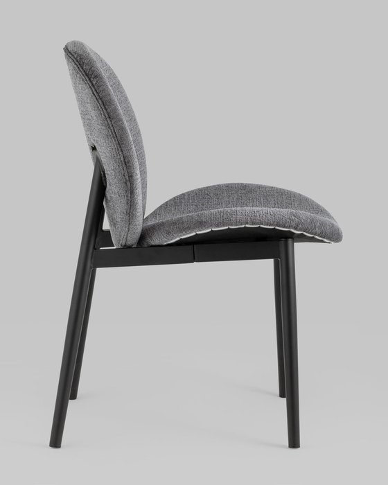 Набор из двух стульев Эллиот серого цвета - лучшие Обеденные стулья в INMYROOM
