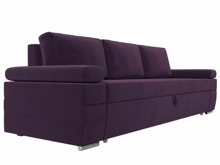 Прямой диван-кровать Канкун темно-фиолетового цвета - лучшие Прямые диваны в INMYROOM