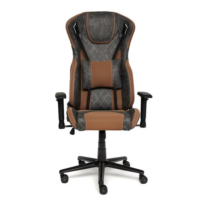 Кресло офисное iMatrix серо-коричневого цвета - лучшие Офисные кресла в INMYROOM
