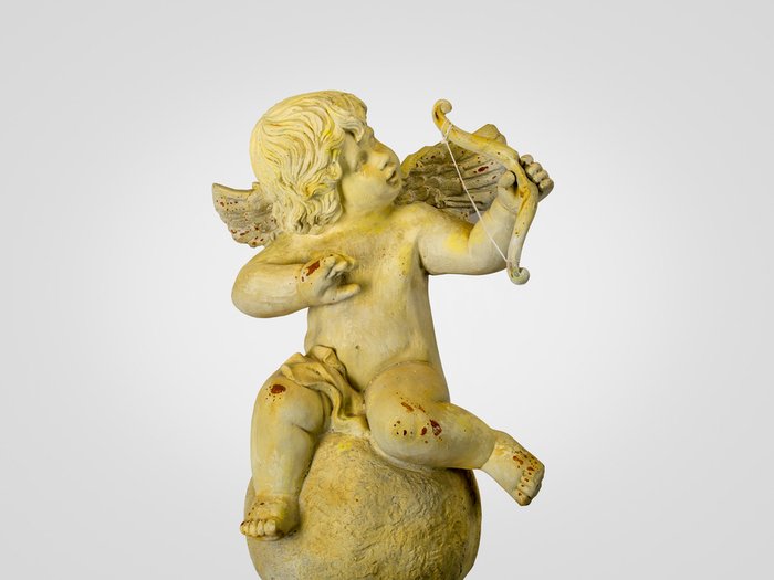 Ангел с луком с желтой патиной - купить Фигуры и статуэтки по цене 14500.0