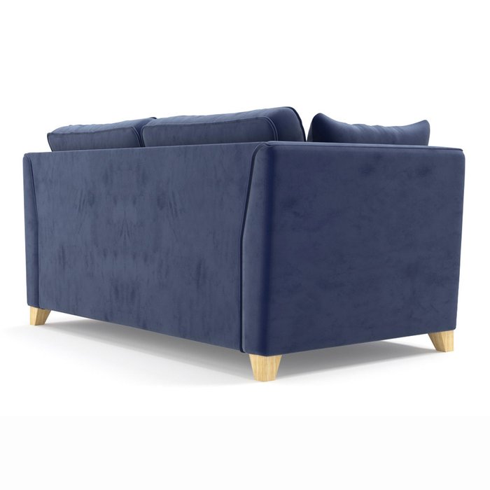 Двухместный раскладной диван Wolsly MT синего цвета - лучшие Прямые диваны в INMYROOM