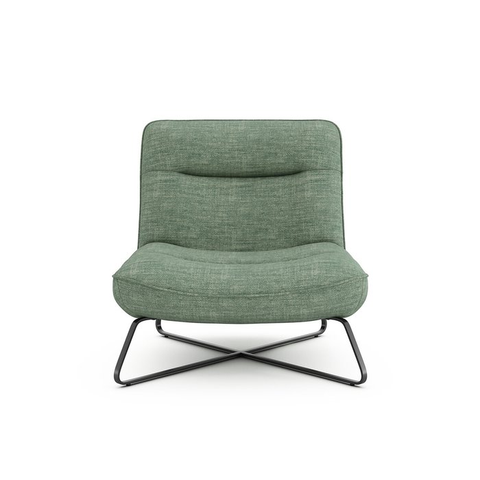 Кресло из льна Helma зеленого цвета - купить Интерьерные кресла по цене 69355.0