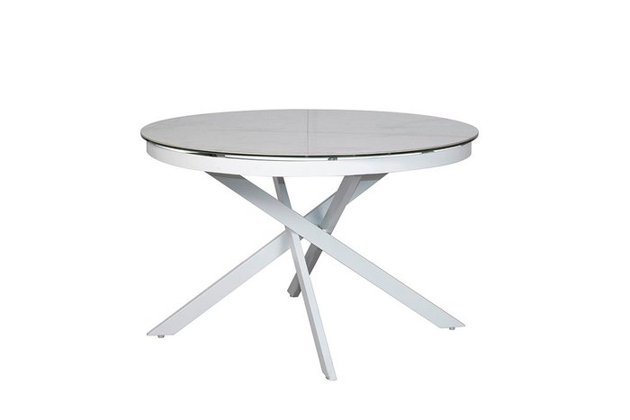 Раскладной обеденный стол с металлическим основанием  - лучшие Обеденные столы в INMYROOM