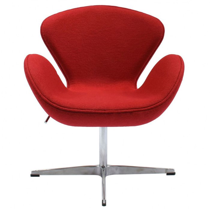 Кресло Swan красного цвета - купить Офисные кресла по цене 37940.0