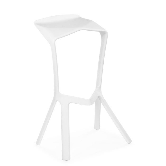 Барный стул Mega белого цвета