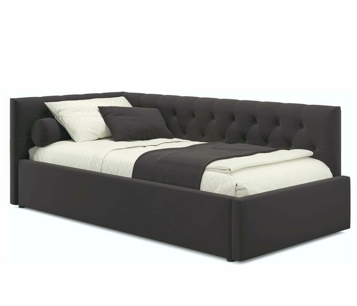 Кровать Afelia 90х200 коричневого цвета с ортопедическим основанием