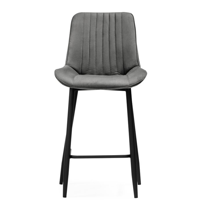 Стул полубарный Седа темно-серого цвета - купить Барные стулья по цене 6550.0