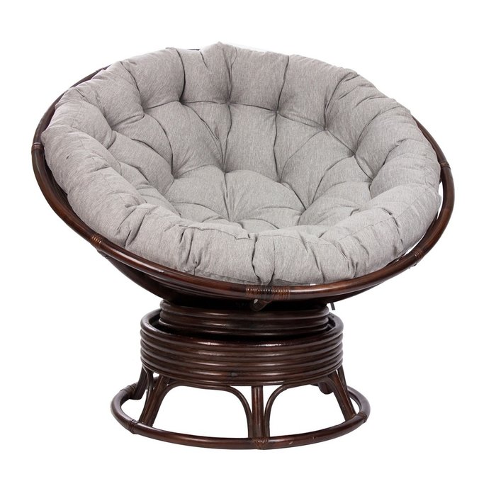 Кресло-качалка Papasun Swivel Rocker с подушкой орех Кресло-качалка Papasun Swivel Rocker с подушкой орех