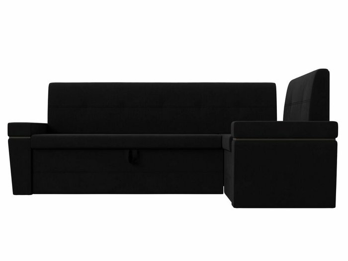 Угловой диван-кровать Деметра черного цвета правый угол - купить Угловые диваны по цене 43999.0