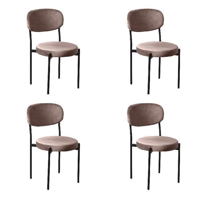 Набор из четырех стульев Mason пепельно-бежевого цвета