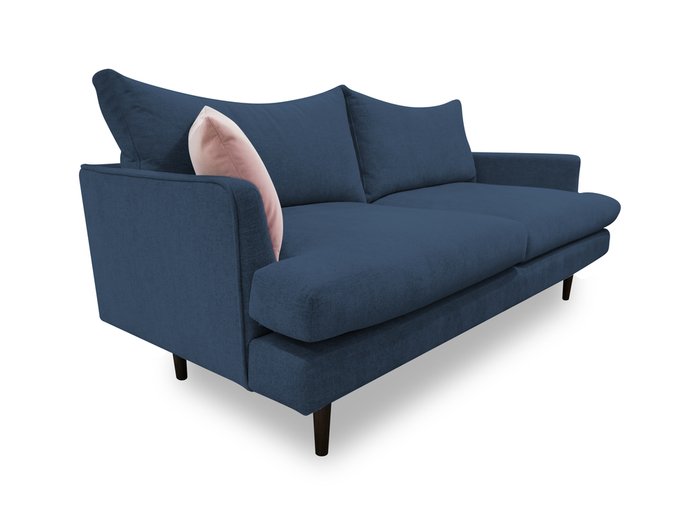 Диван-кровать Энди синего цвета - купить Прямые диваны по цене 76170.0