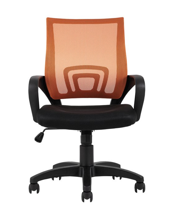 Кресло офисное Top Chairs Simple со спинкой оранжевого цвета - купить Офисные кресла по цене 17990.0
