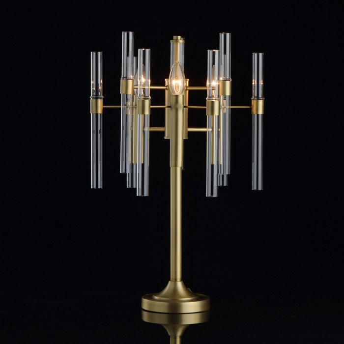  Настольная лампа Альгеро со стеклянными трубками - купить Настольные лампы по цене 30600.0