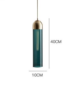 Дизайнерский подвесной светильник Fosa с плафоном зеленого цвета - купить Подвесные светильники по цене 28058.0