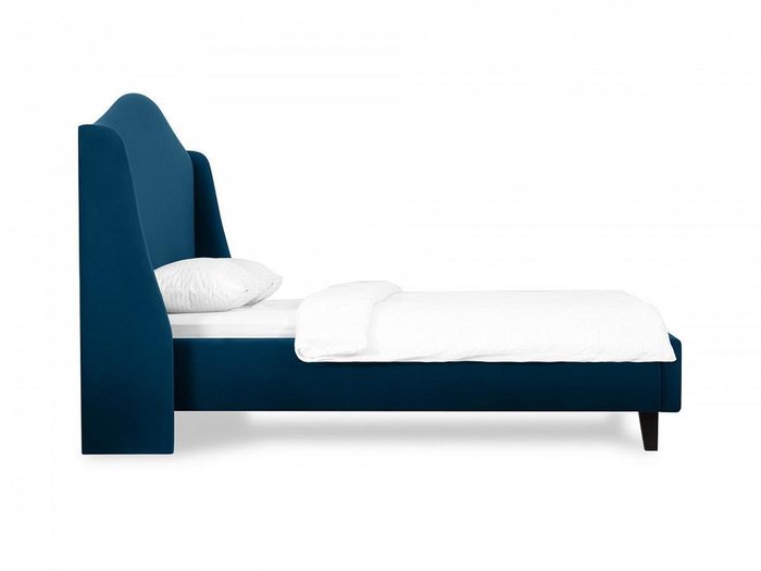 Кровать Lyon 160х200 темно-синего цвета  - купить Кровати для спальни по цене 76950.0