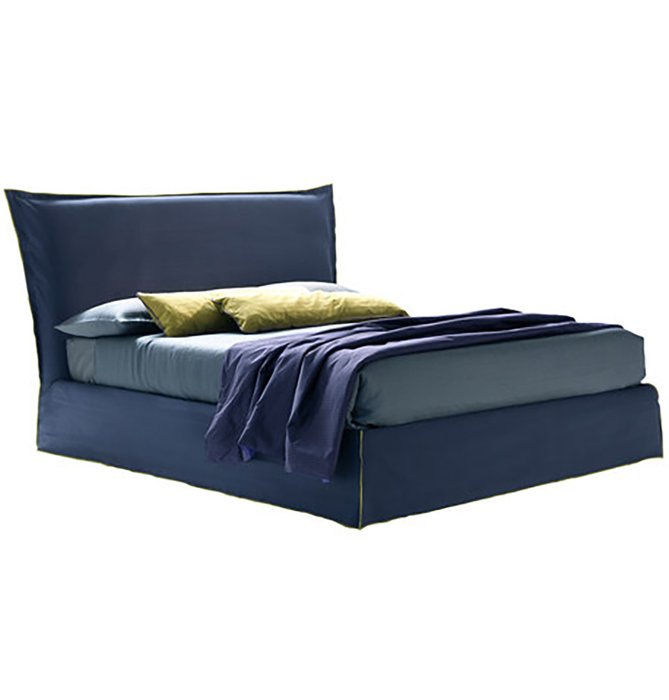 Кровать Pretty Big Chic синего цвета 180х200