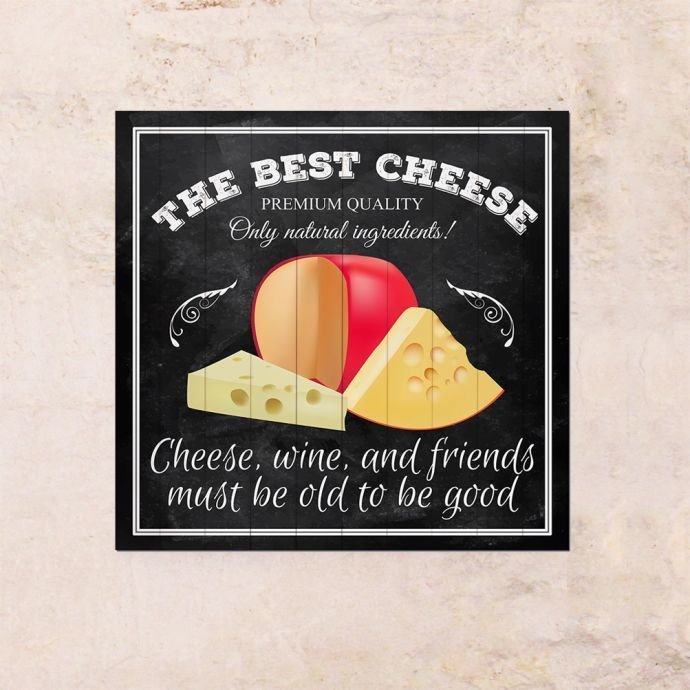 Картина на дереве The best cheese 63х63