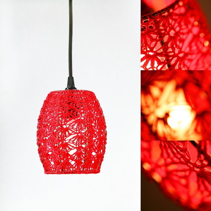 Подвесной светильник Тюльпан Маленький красный - купить Подвесные светильники по цене 4900.0