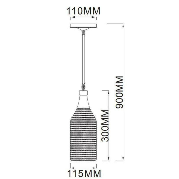Подвесной светильник Marlis Б0047538 (металл, цвет черный) - купить Подвесные светильники по цене 2106.0
