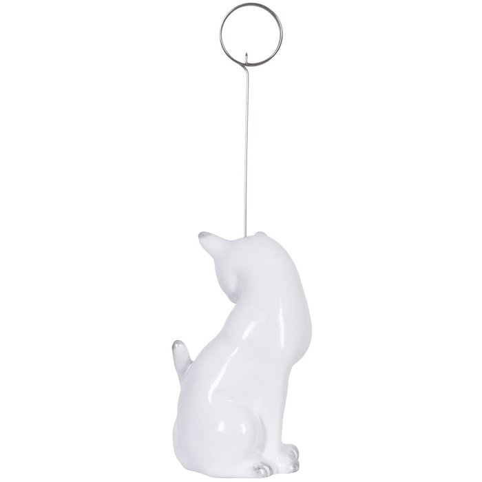 Статуэтка Кошка с держателем белого цвета - купить Фигуры и статуэтки по цене 1436.0