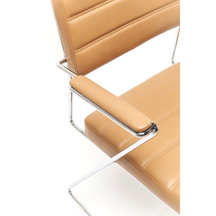 Стул с подлокотниками Dottore коричневого цвета - лучшие Обеденные стулья в INMYROOM