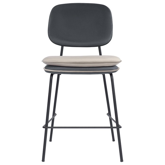 Полубарный стул Реа темно-серого-бежевого цвета - купить Барные стулья по цене 14500.0