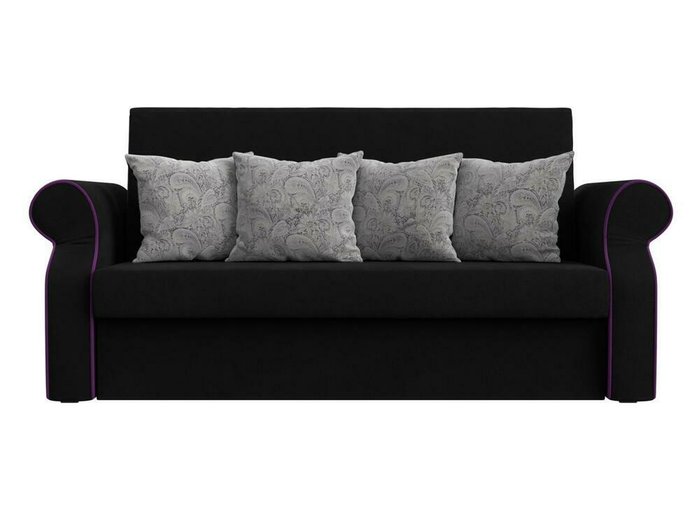 Диван-кровать Софт черного цвета - купить Прямые диваны по цене 39990.0