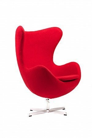 Кресло Egg Chair красного цвета   - лучшие Интерьерные кресла в INMYROOM