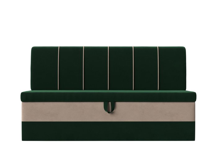Диван-кровать Энигма зелено-бежевого цвета - купить Прямые диваны по цене 34999.0