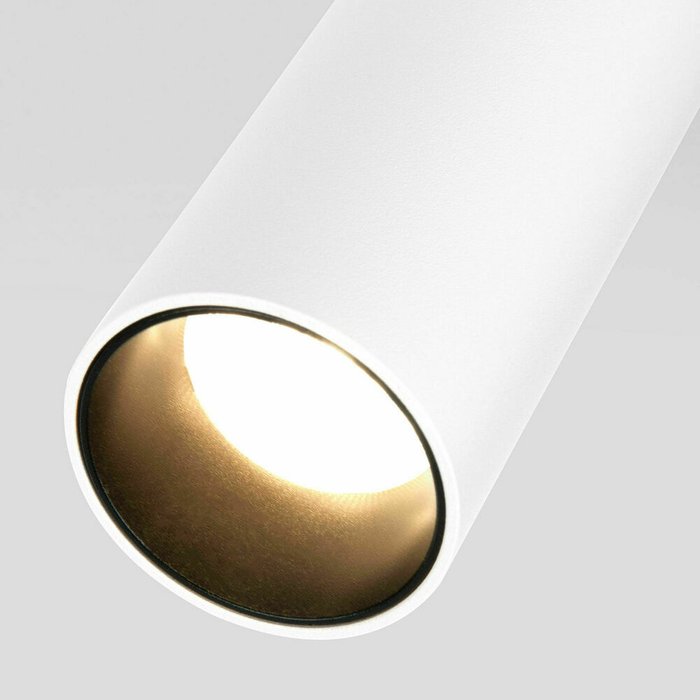 Накладной светодиодный светильник Diffe 1 бело-черного цвета - лучшие Накладные споты в INMYROOM