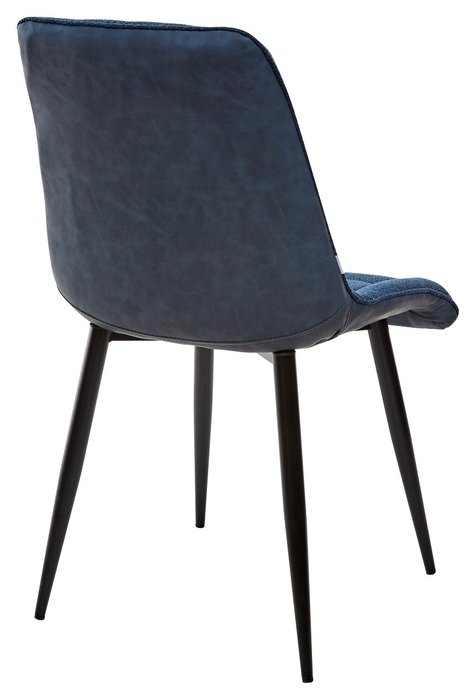 Стул Chic синего цвета с черным каркасом - купить Обеденные стулья по цене 5040.0
