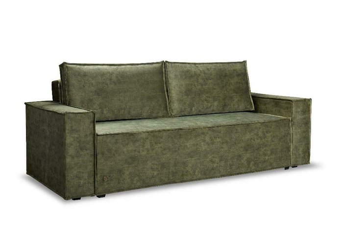 Прямой диван-кровать Лофт Feska зеленого цвета