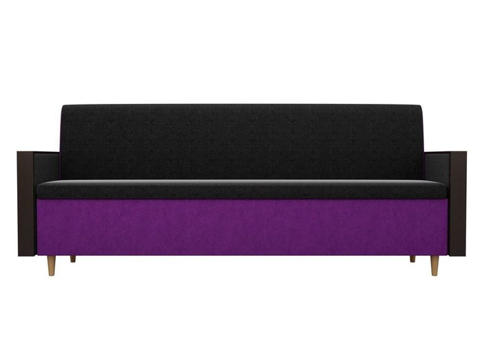 Кухонный прямой диван Модерн черно-фиолетового цвета - купить Прямые диваны по цене 17090.0