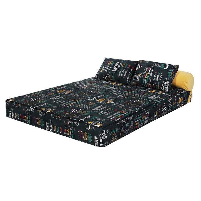 Бескаркасный диван-кровать Puzzle Bag Ice Cream XL черного цвета  - лучшие Бескаркасная мебель в INMYROOM