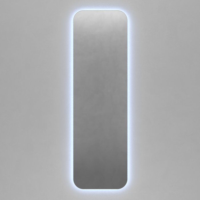 Прямоугольное настенное зеркало Kuvino NF LED L 54х179 с холодной подсветкой