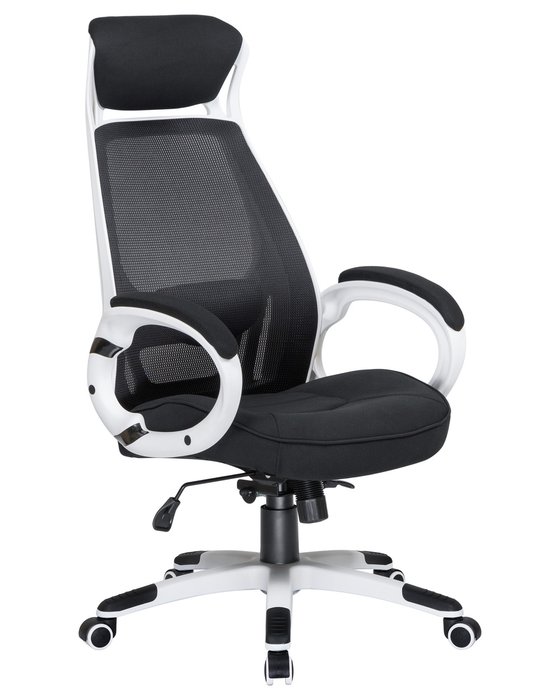 Офисное кресло для руководителей Steven бело-черного цвета - купить Офисные кресла по цене 14670.0
