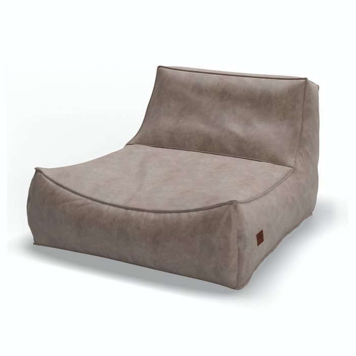Бескаркасное кресло Flat Lazy grey серого цвета - лучшие Бескаркасная мебель в INMYROOM