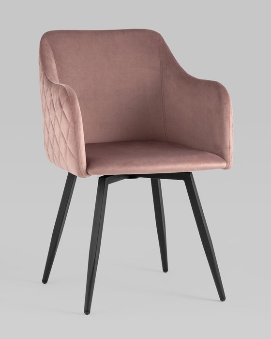 Стул вращающийся Ника пыльно-розового цвета - купить Обеденные стулья по цене 13990.0