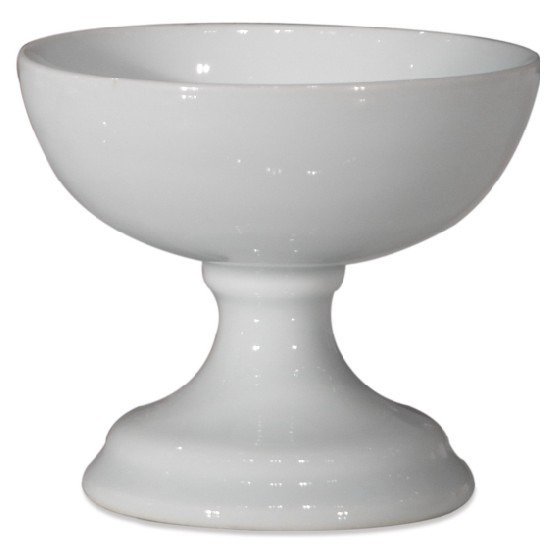 Ваза настольная Bowl Ceramic milk white 