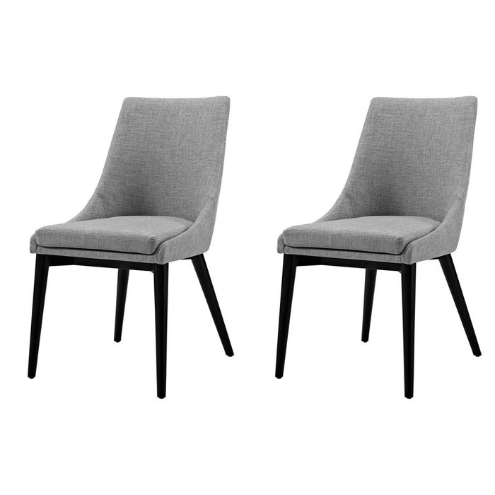 Комплект из двух стульев Miami светло-серого цвета