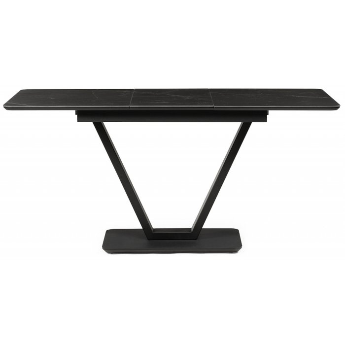 Раздвижной обеденный стол Бугун 120х80 черного цвета - лучшие Обеденные столы в INMYROOM