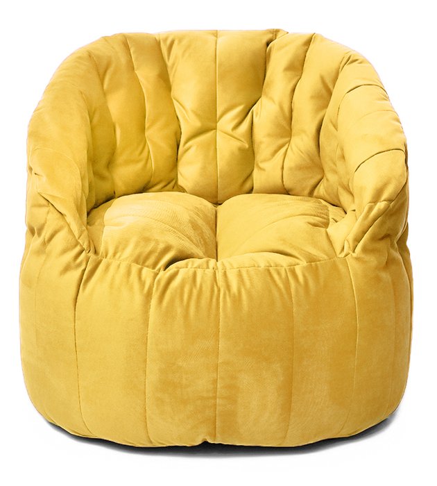 Кресло мешок Энджой Maserrati 11 XL желтого цвета - купить Бескаркасная мебель по цене 8168.0
