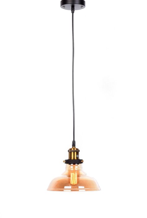 Подвесной светильник Gabi с плафоном янтарного цвета - купить Подвесные светильники по цене 5600.0