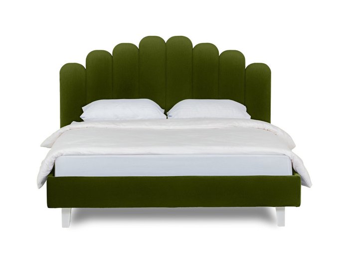 Кровать Queen Sharlotta L 160х200 зеленого цвета 