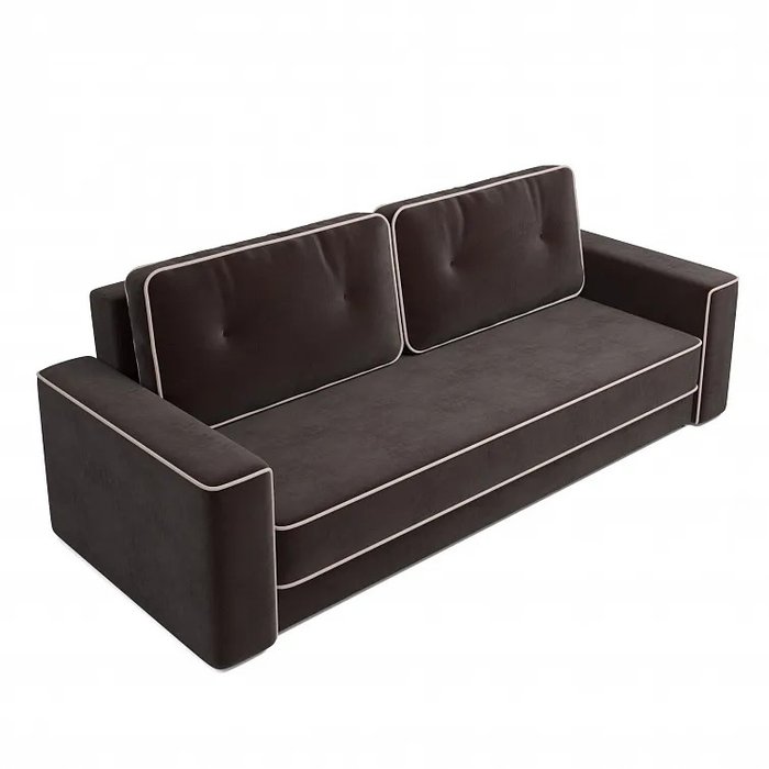 Диван-кровать Стаут темно-коричневого цвета - лучшие Прямые диваны в INMYROOM