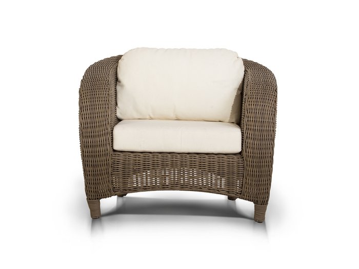 кресло   "Римини" серо - коричневое - купить Садовые кресла по цене 34040.0