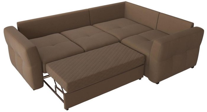 Угловой диван-кровать Манхеттен Light brown коричневого цвета - купить Угловые диваны по цене 29650.0