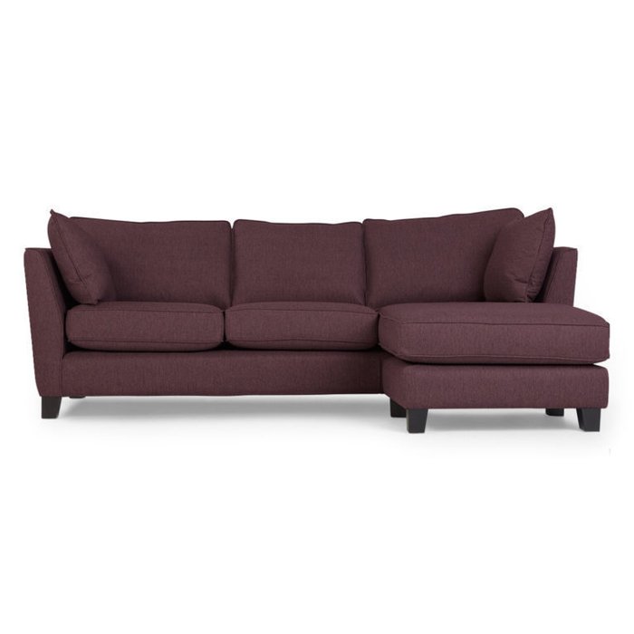 Угловой диван Wolsly темно-пурпурного цвета