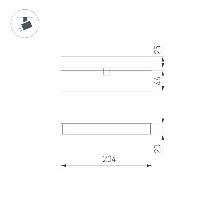 Трековый магнитный светильник Arlight MAG-FLAT-FOLD-25-S200-6W Day4000 050068 - купить Трековые светильники по цене 6114.0 Трековый магнитный светильник Arlight MAG-FLAT-FOLD-25-S200-6W Day4000 050068 - купить Трековые светильники по цене 6114.0